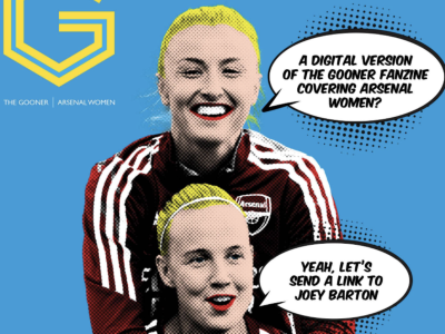 Gooner Fanzine Arsenal Women Digital Issue No1: Read it here