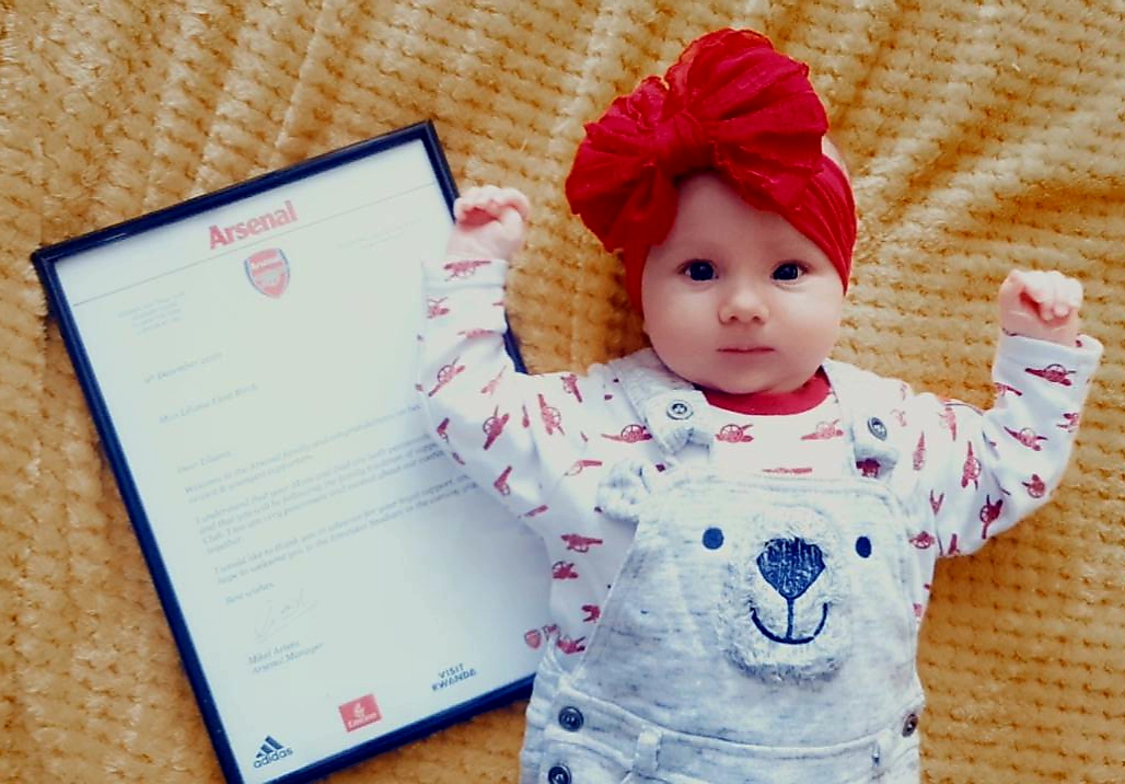 Arsenal show class with two special letters to proud parents and loyal Gooners Malina and Nick 