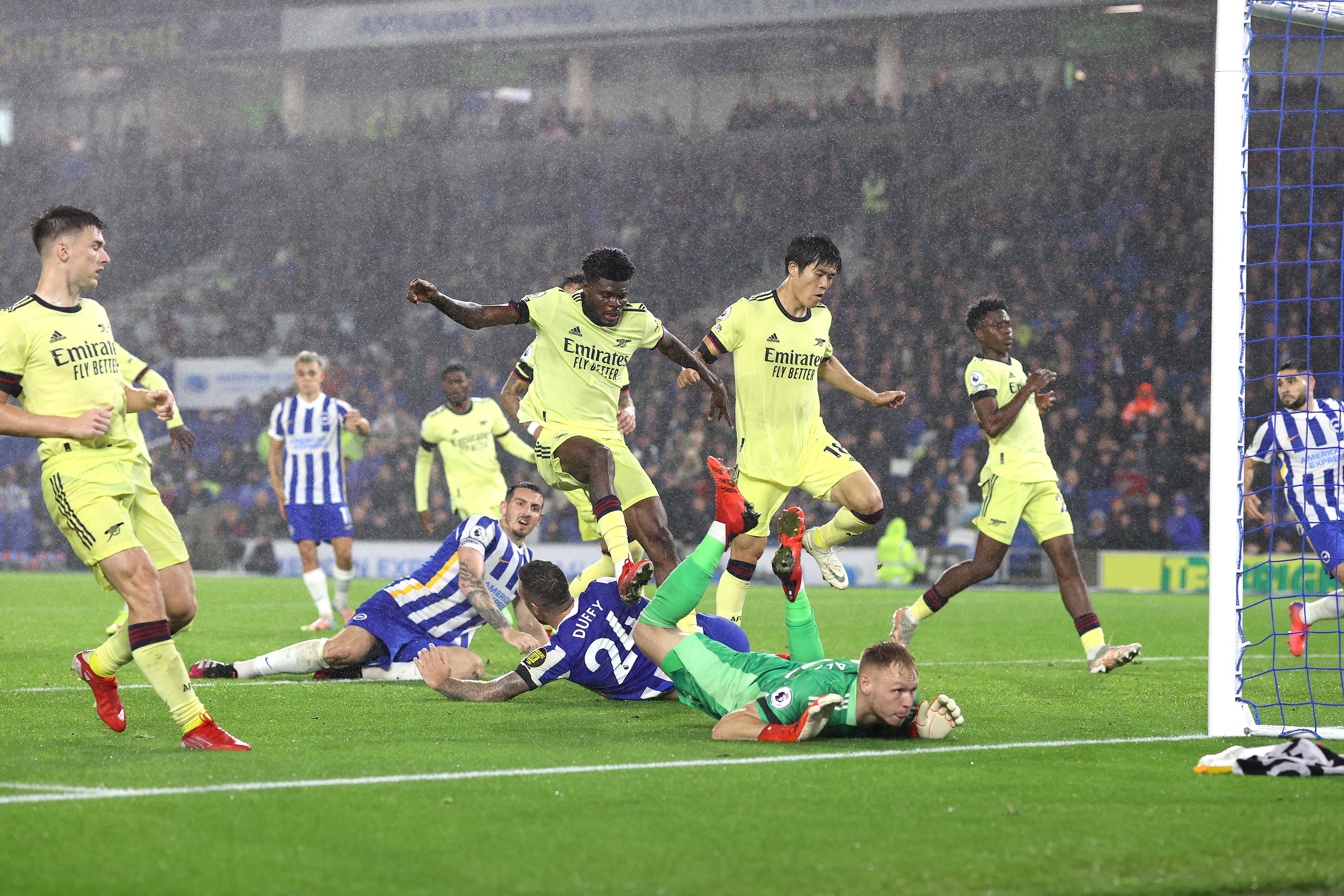 Brighton 0-0 Arsenal: Player Ratings on a filthy day at the south coast 