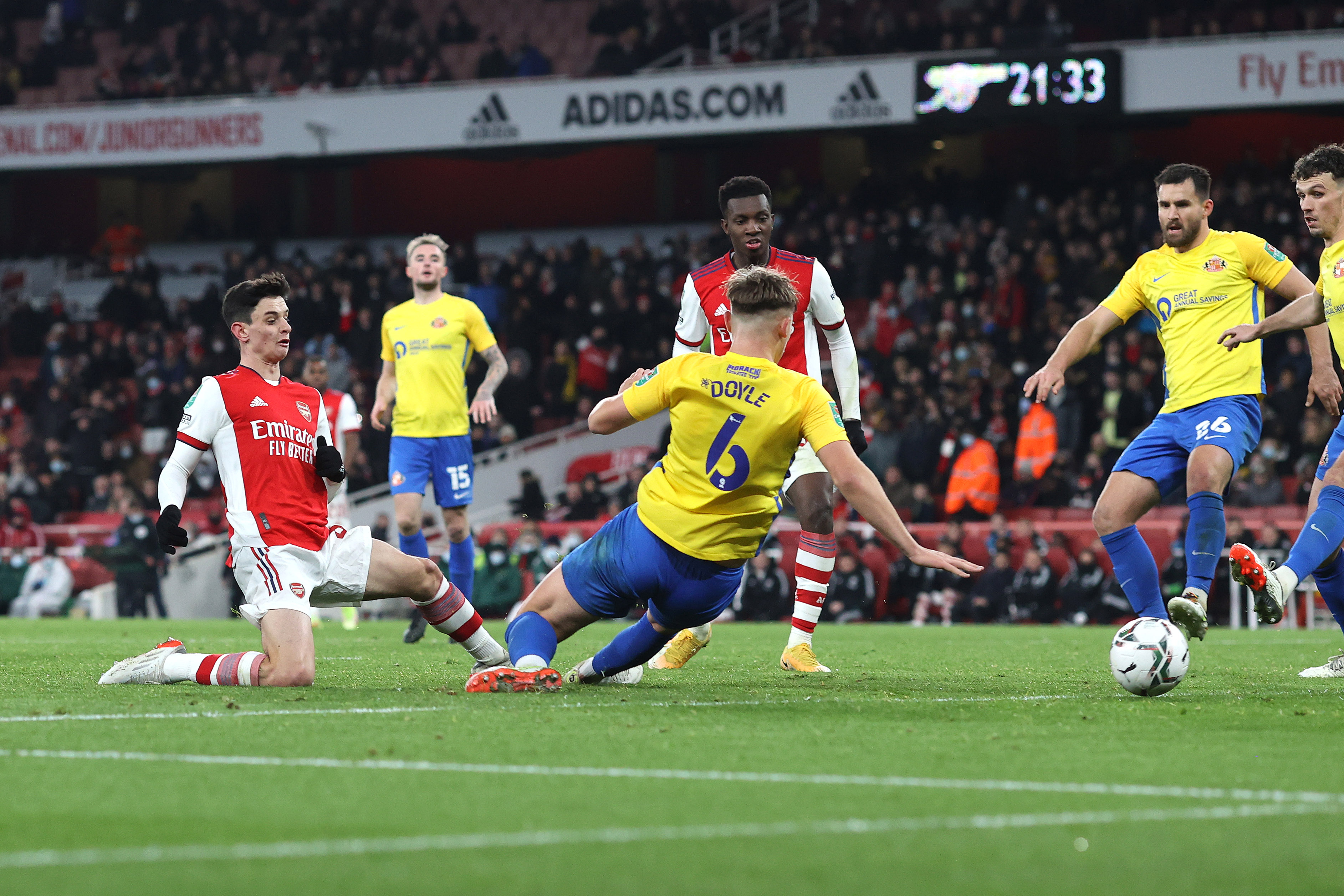 Player Ratings: Arsenal 5-1 Sunderland - Eddie Nketiah grabs a treble as Gunners ease through to the League Cup semi-finals 