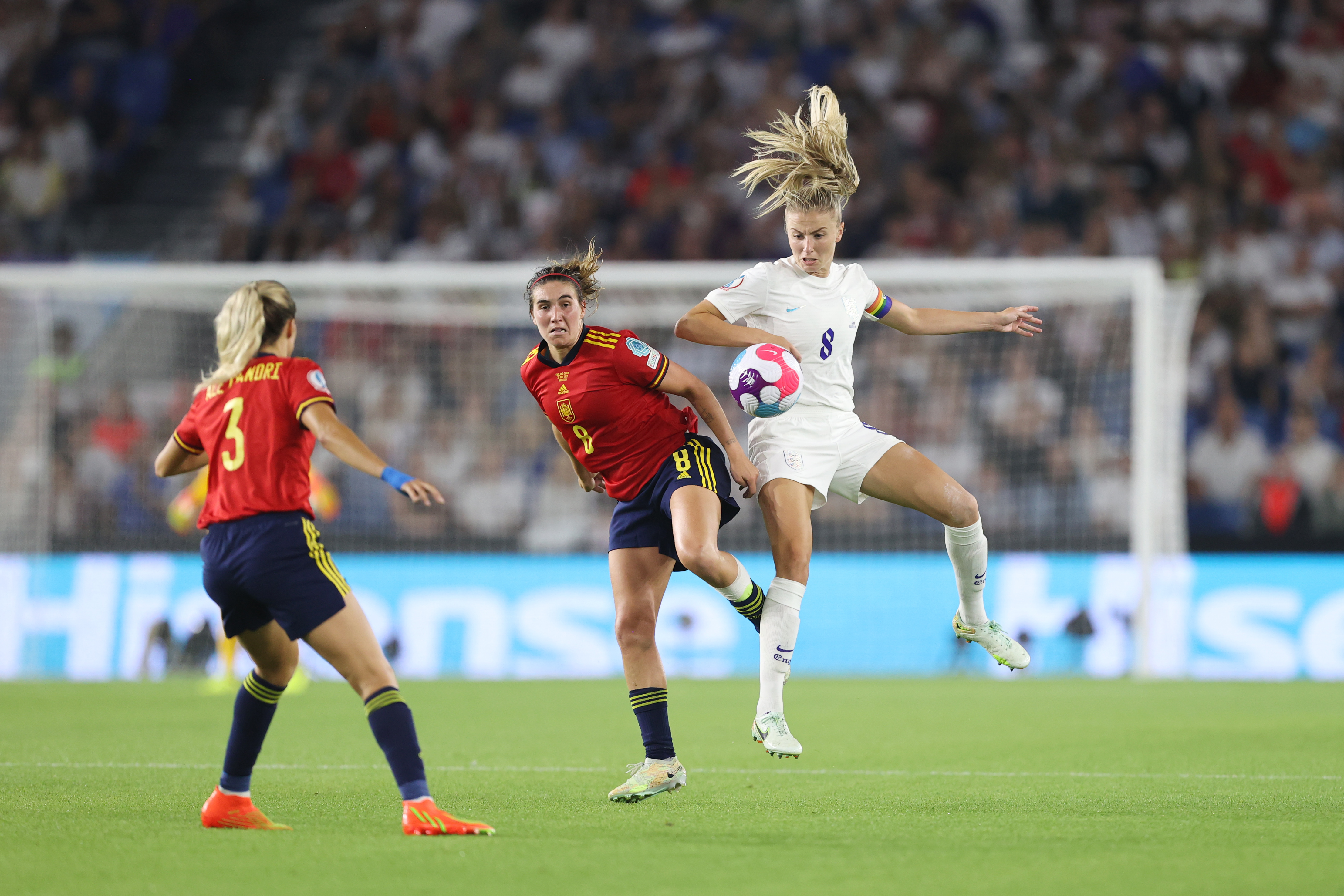 Player Ratings: England 2-1 Spain - Arsenal's Leah Williamson captains courageous Lionesess to last four