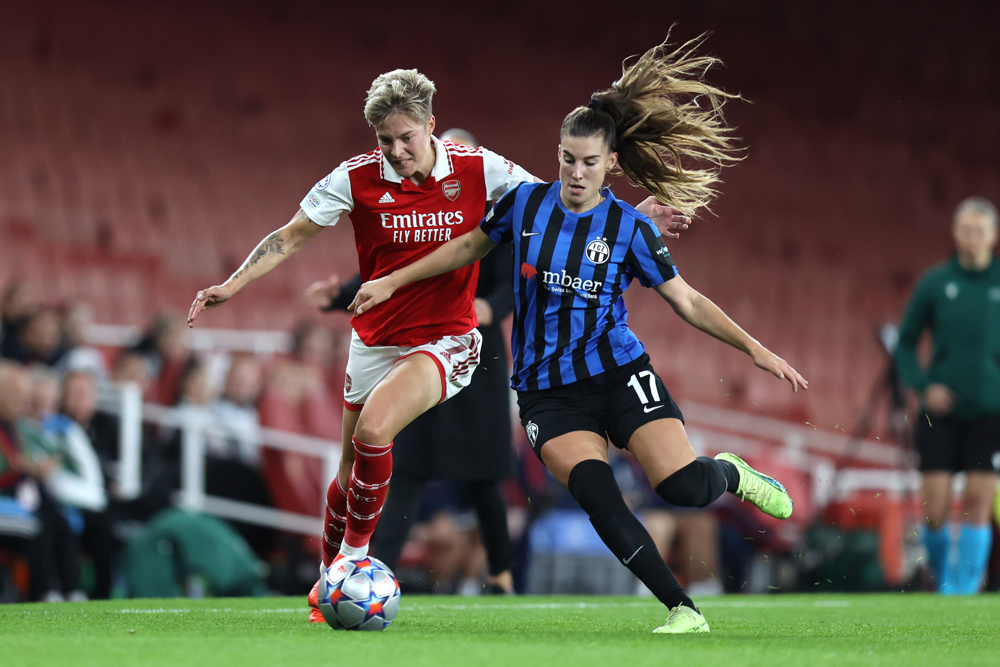 Arsenal Women 3-1 Zurich: Lina Hurtig and Jordan Nobbs star in Champions League victory 