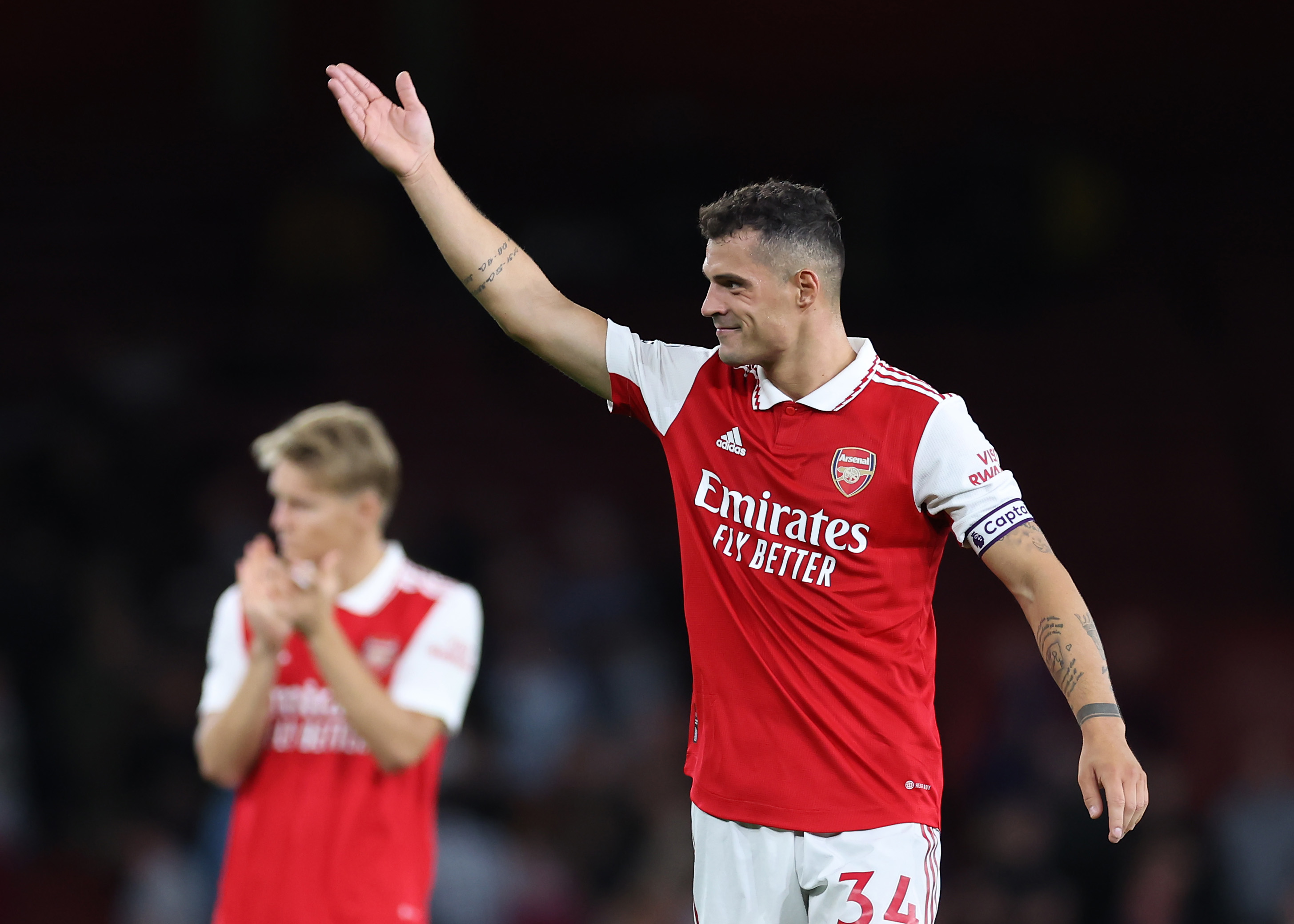 Granit Xhaka returning to Arsenal teammates immediately following World Cup exit