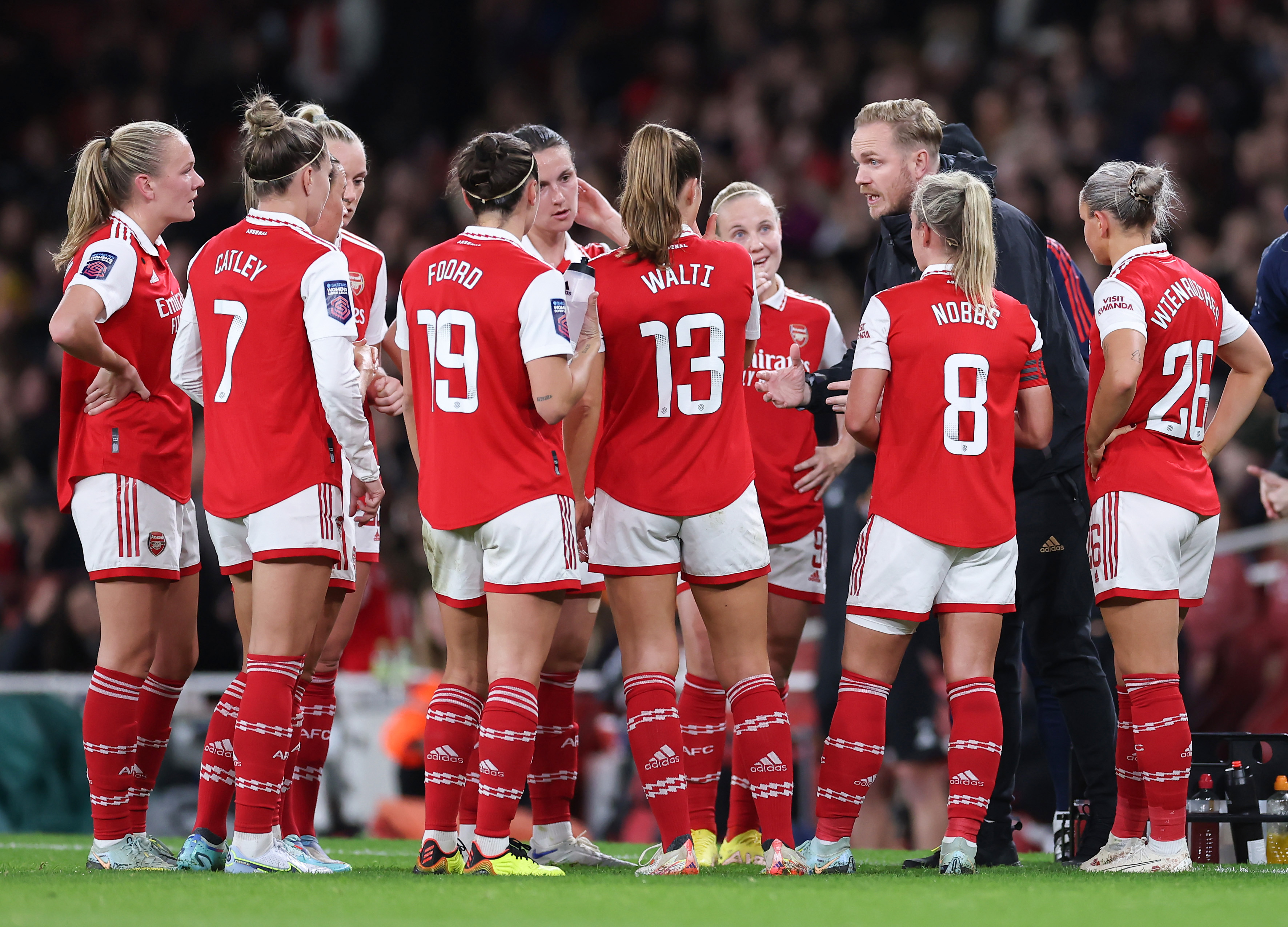 Arsenal Women's boss Jonas Eidevall hails Gunners as Lyon loom