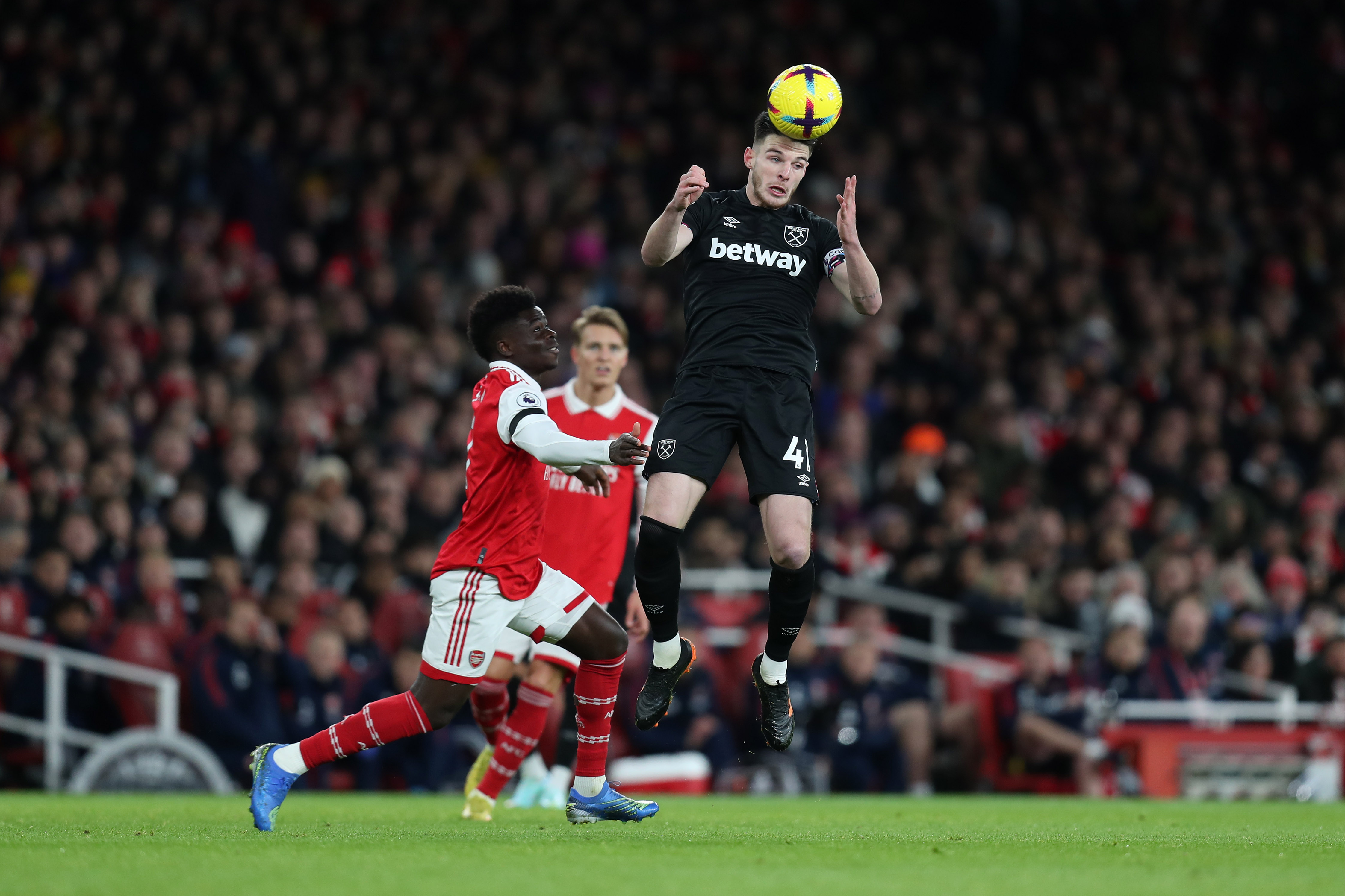 Declan Rice hails 'top team' Arsenal after victory over West Ham United