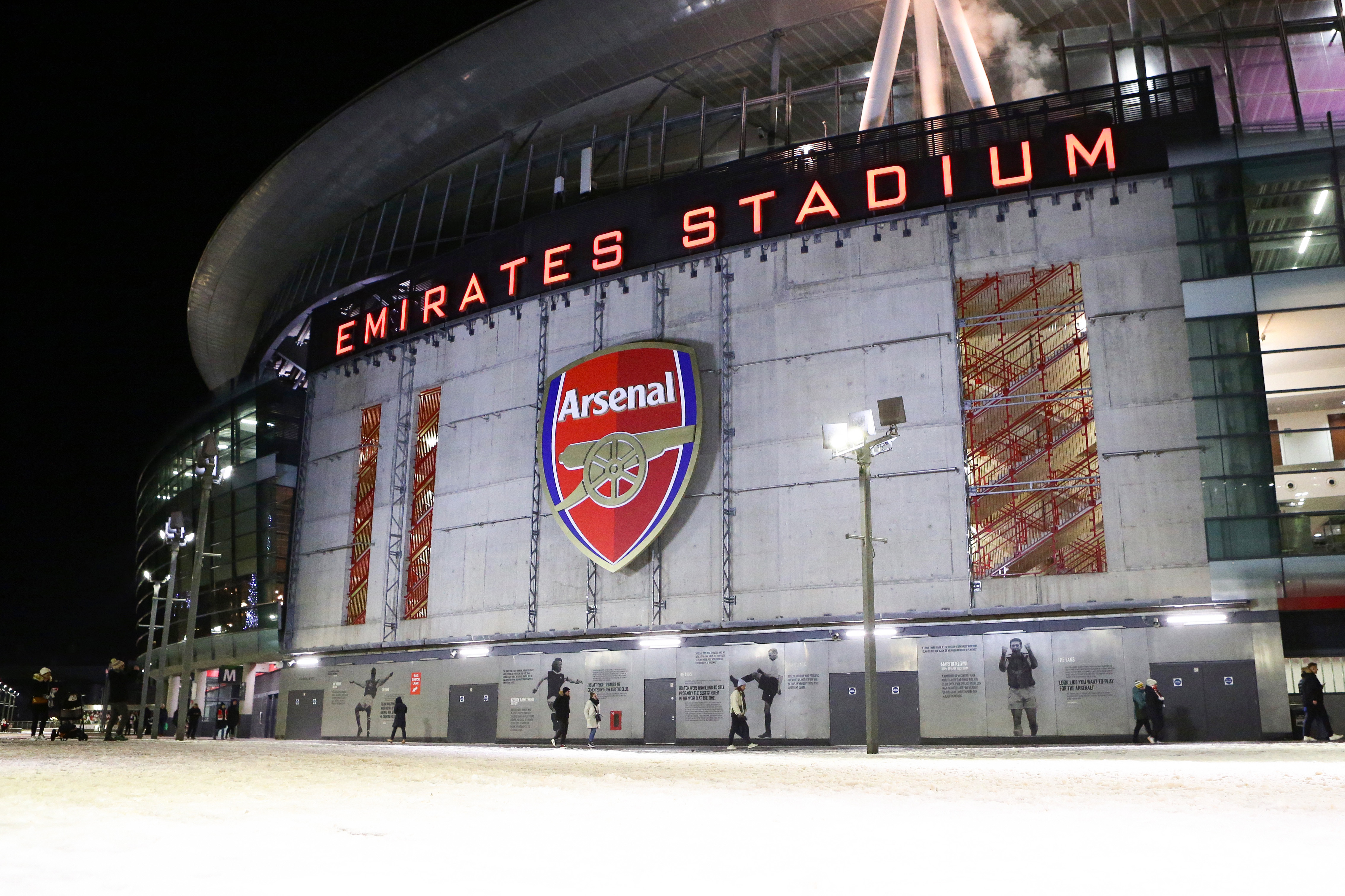Arsenal reveal new artwork for Emirates Stadium exterior