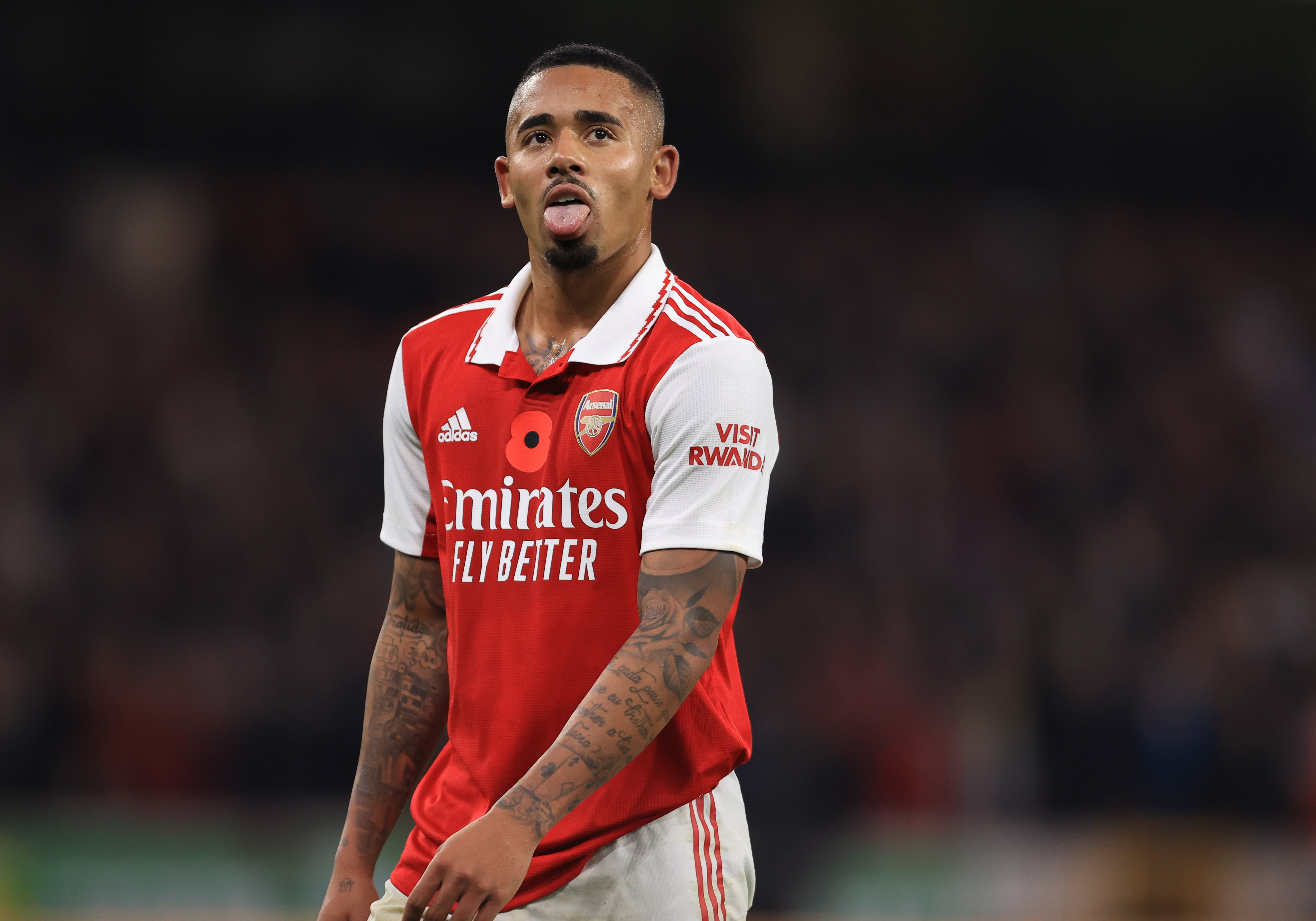 Arsenal's Gabriel Jesus puts his boots back on after eight weeks of missed action