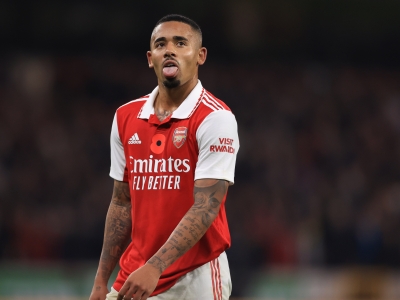 Arsenal's Gabriel Jesus puts his boots back on after eight weeks of missed action
