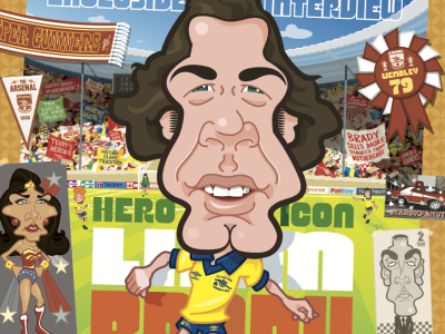 Getcha Gooner! Buy our Liam Brady special at Brentford vs Arsenal 