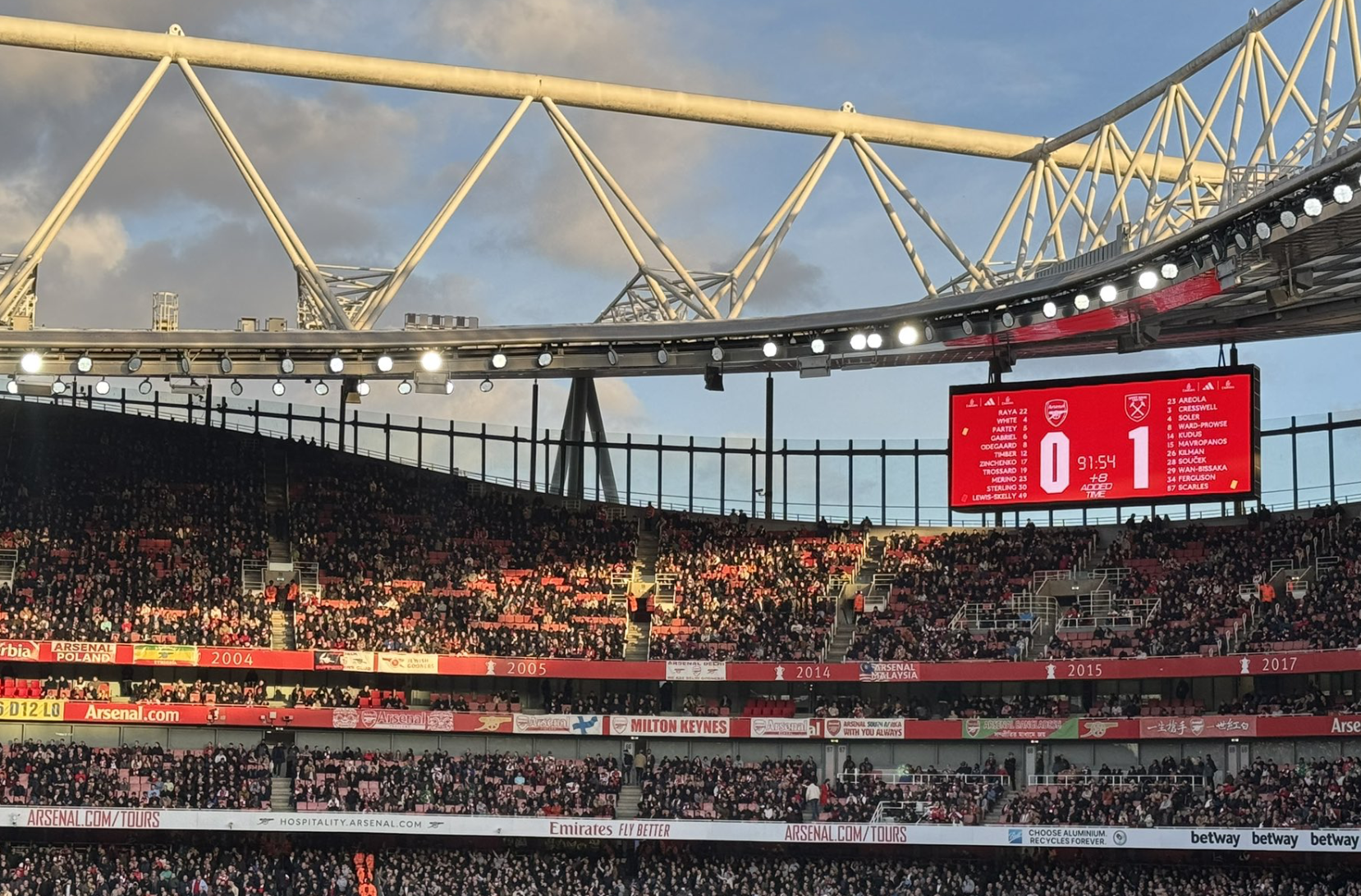 Three Things We Learned after West Ham beat Arsenal 