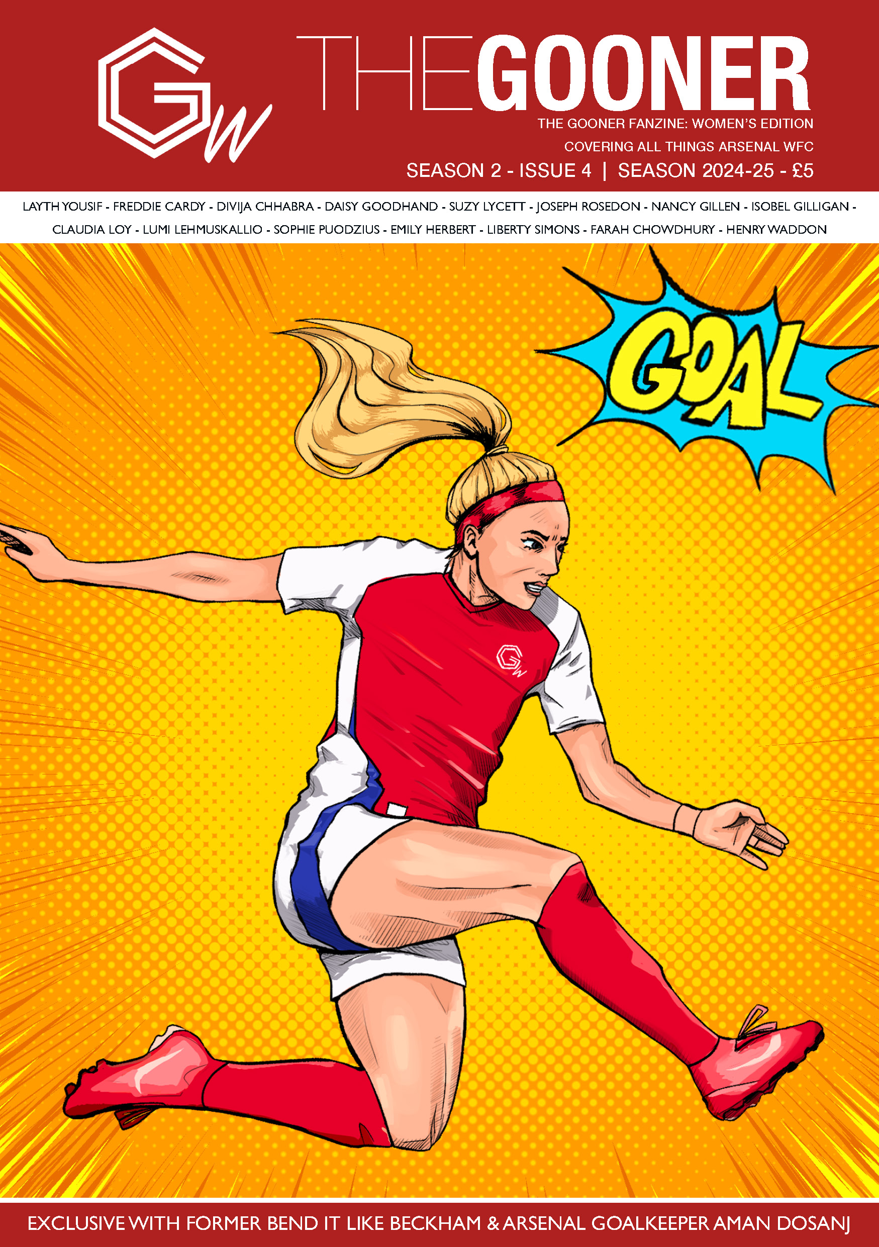 Getcha new Arsenal Women's printed Gooner Fanzine! 