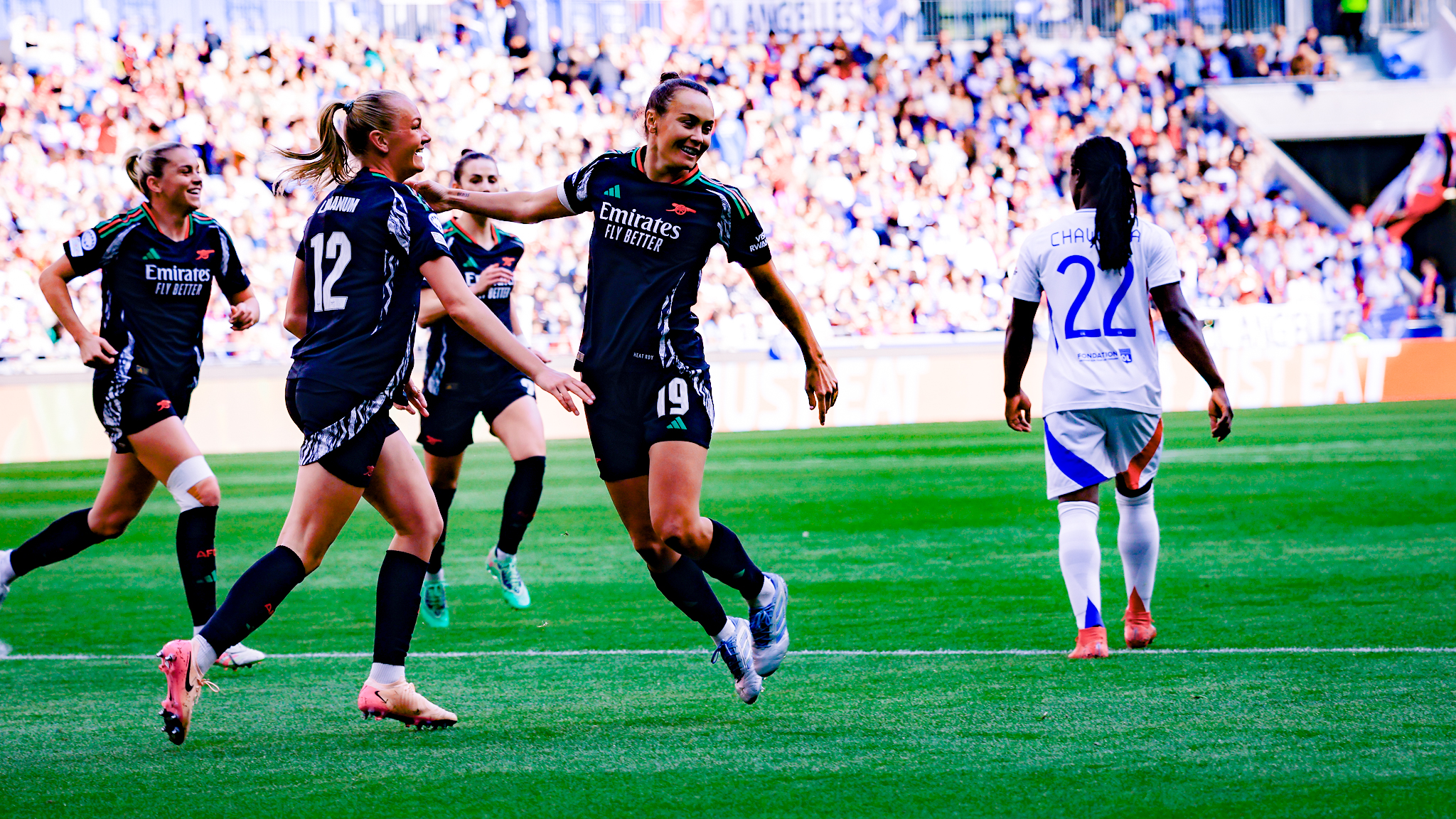 AWFC gallery: the 10 best pictures from a huge victory in Lyon