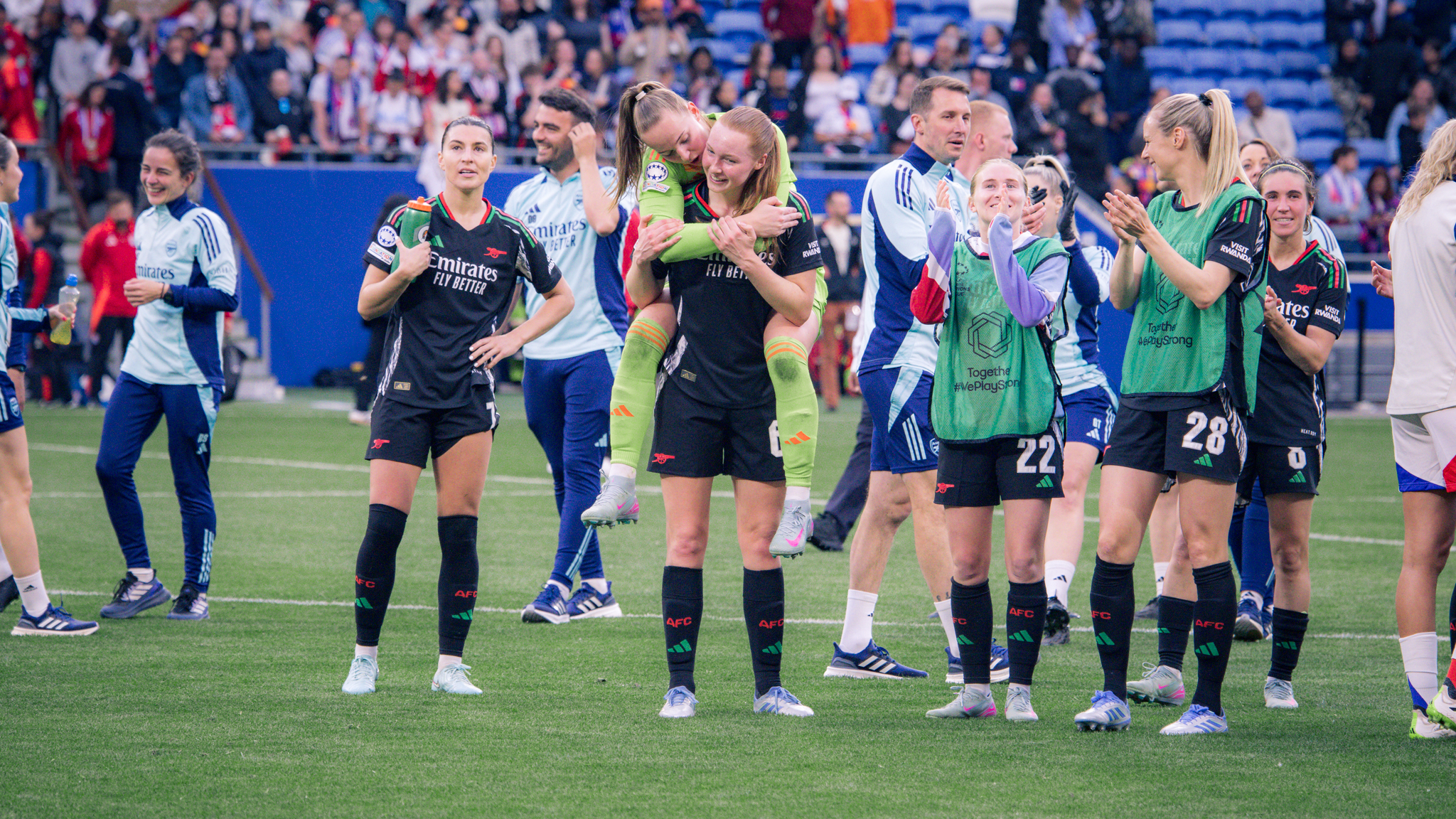 AWFC gallery: the 10 best pictures from a huge victory in Lyon