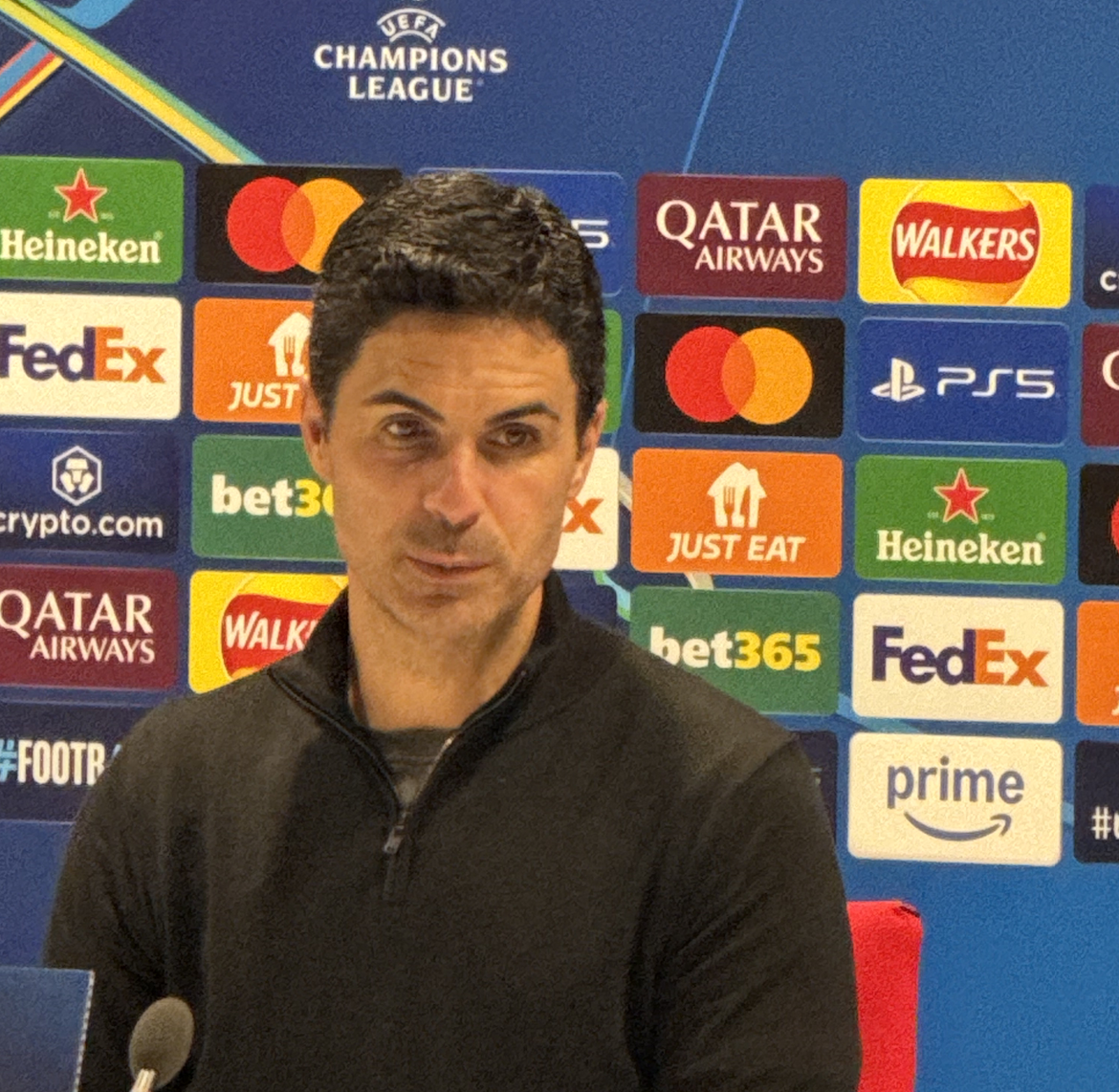 Arsenal boss Arteta issues Champions League rallying cry: It's only half time 