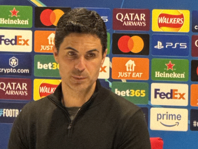 Arsenal boss Arteta issues Champions League rallying cry: It's only half time 