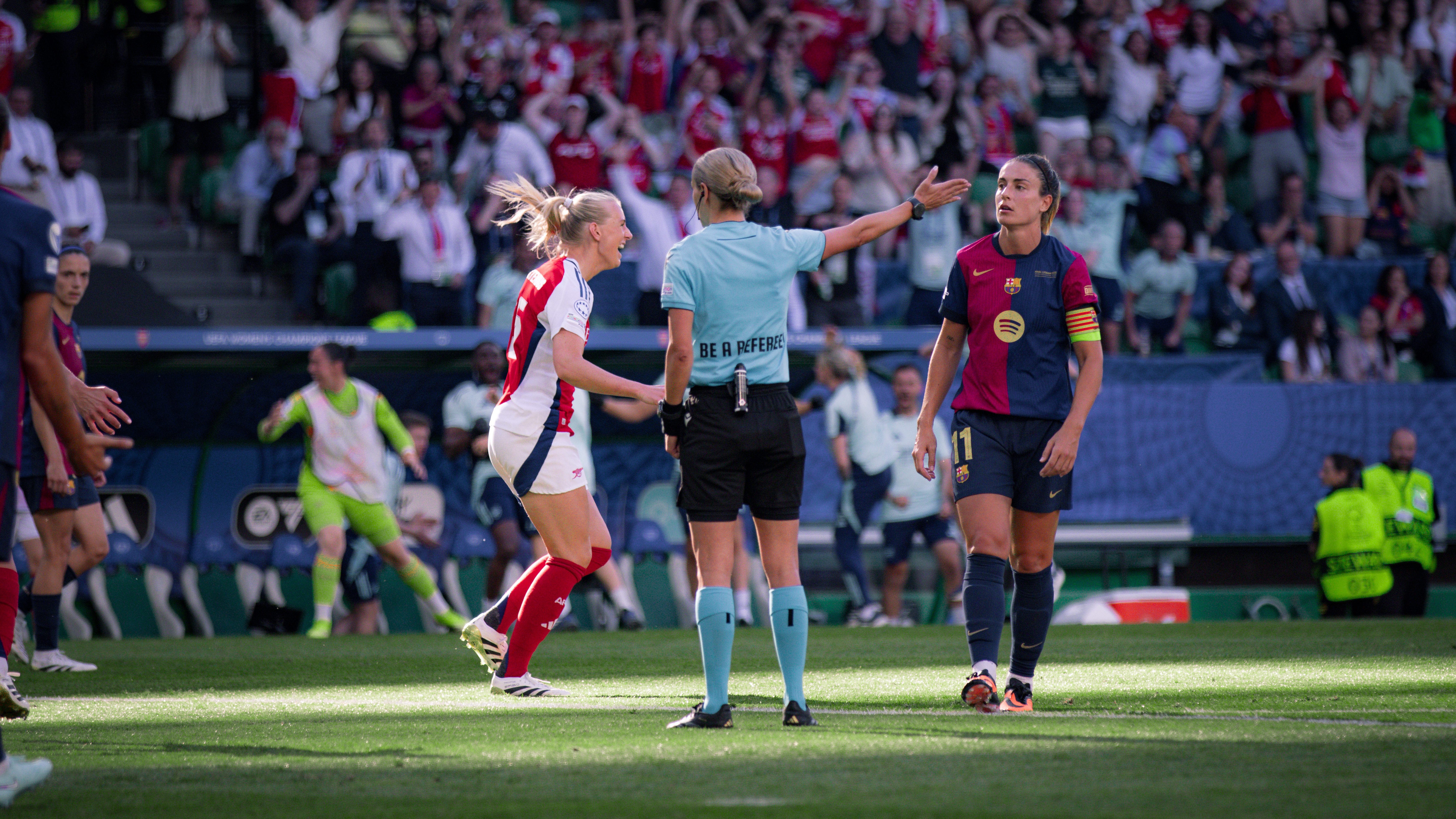 “It felt like our year” - Kim Little and Stina Blackstenius react to Arsenal winning the Champions League