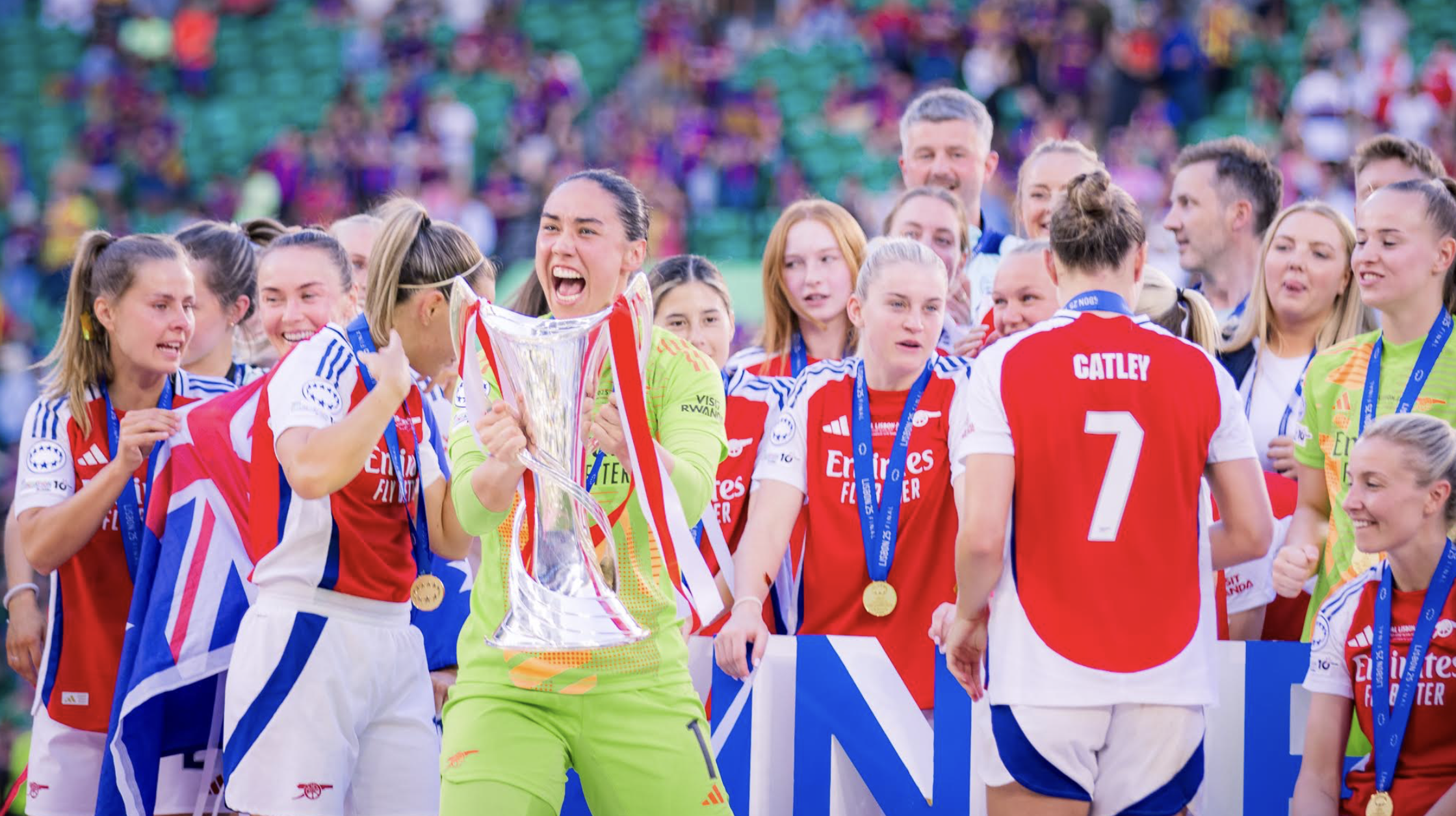 GALLERY: Arsenal Women lift 2025 Champions League trophy - Part Two 