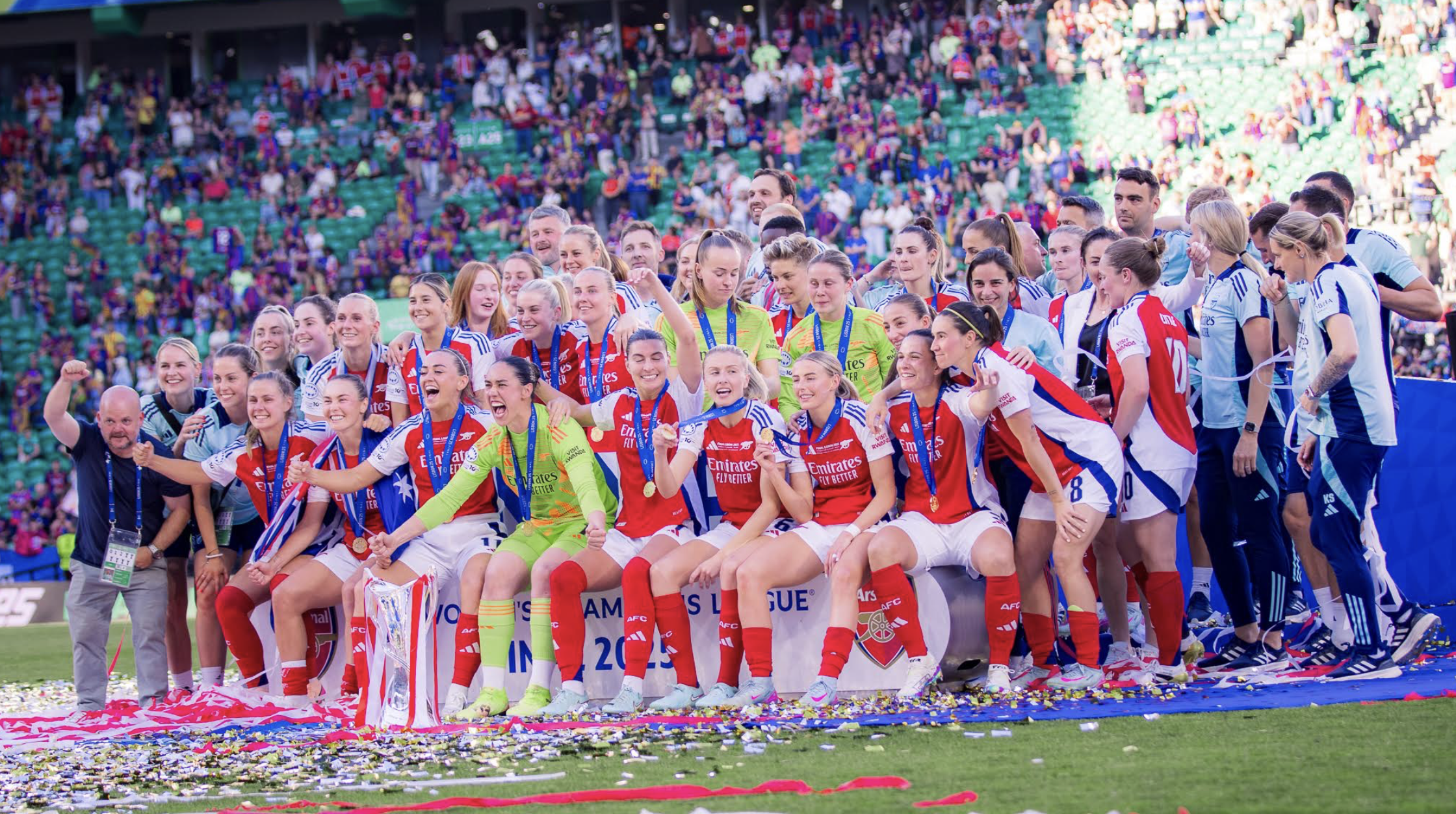 GALLERY: Arsenal Women lift 2025 Champions League trophy - Part Two 