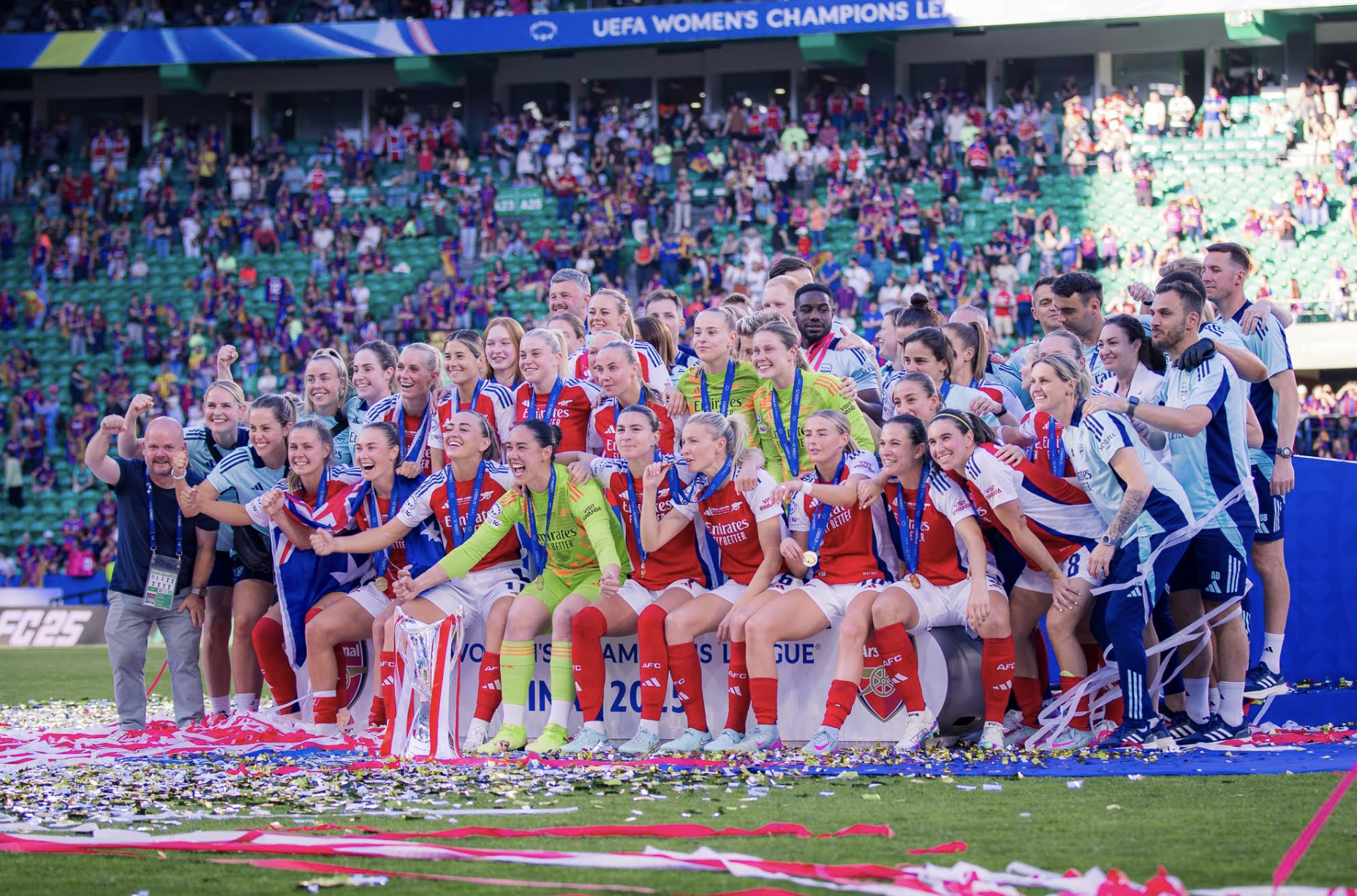 GALLERY: Arsenal Women lift 2025 Champions League trophy - Part Two 