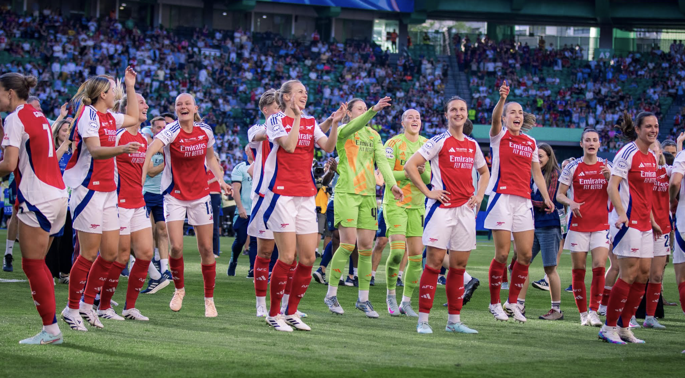 GALLERY: Arsenal Women lift 2025 Champions League trophy - Part Two 