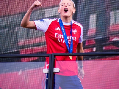 GALLERY: Arsenal Women 2025 Champions League winners Part Three - Legends and Labradors at the victory parade as Katie McCabe steals the show  