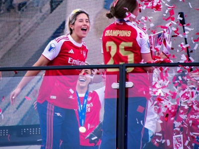 GALLERY: Arsenal Women 2025 Champions League winners Part Three - Legends and Labradors at the victory parade as Katie McCabe steals the show  