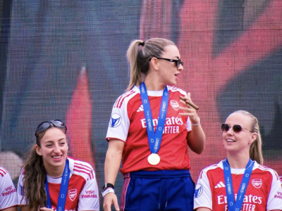 GALLERY: Arsenal Women 2025 Champions League winners Part Three - Legends and Labradors at the victory parade as Katie McCabe steals the show  