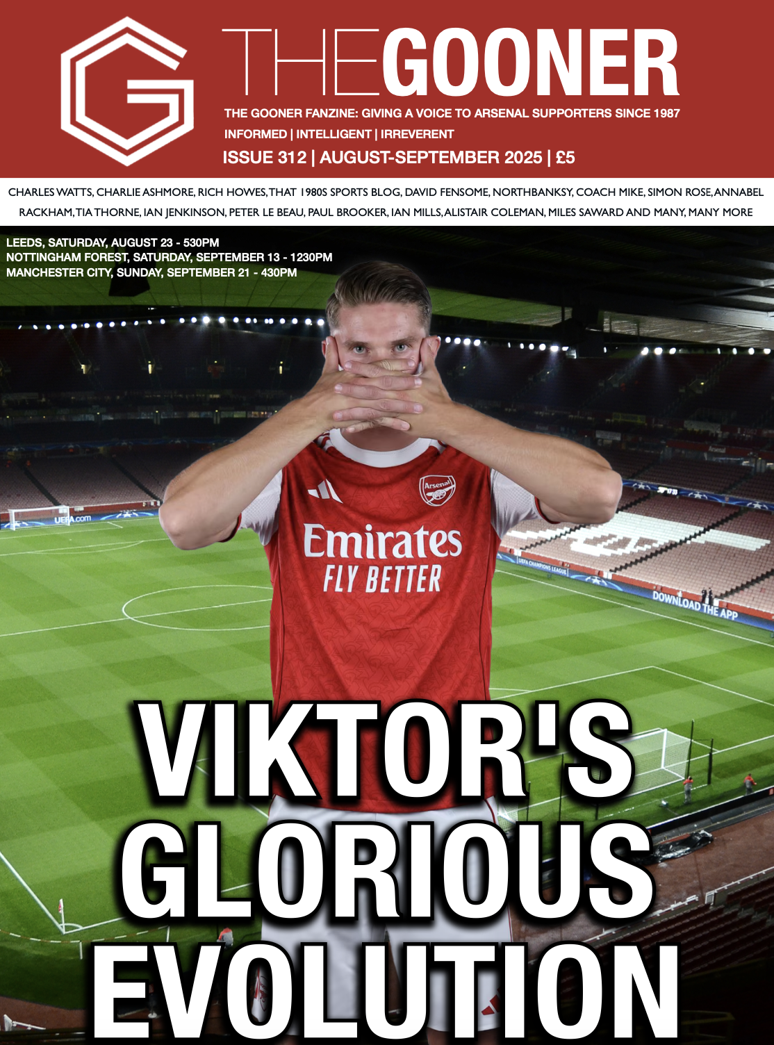 Pre-order jam-packed new print issue now and help Save The Gooner