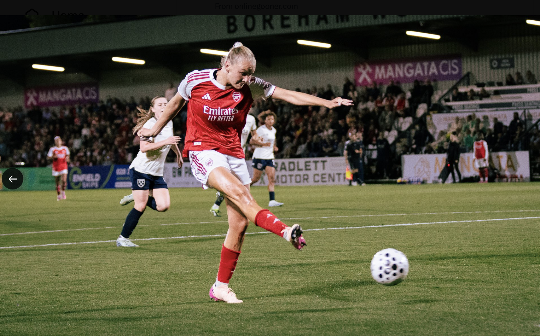 Ten of the Best: Suzy Lycett's best shots from Arsenal Women 2-0 West Ham 