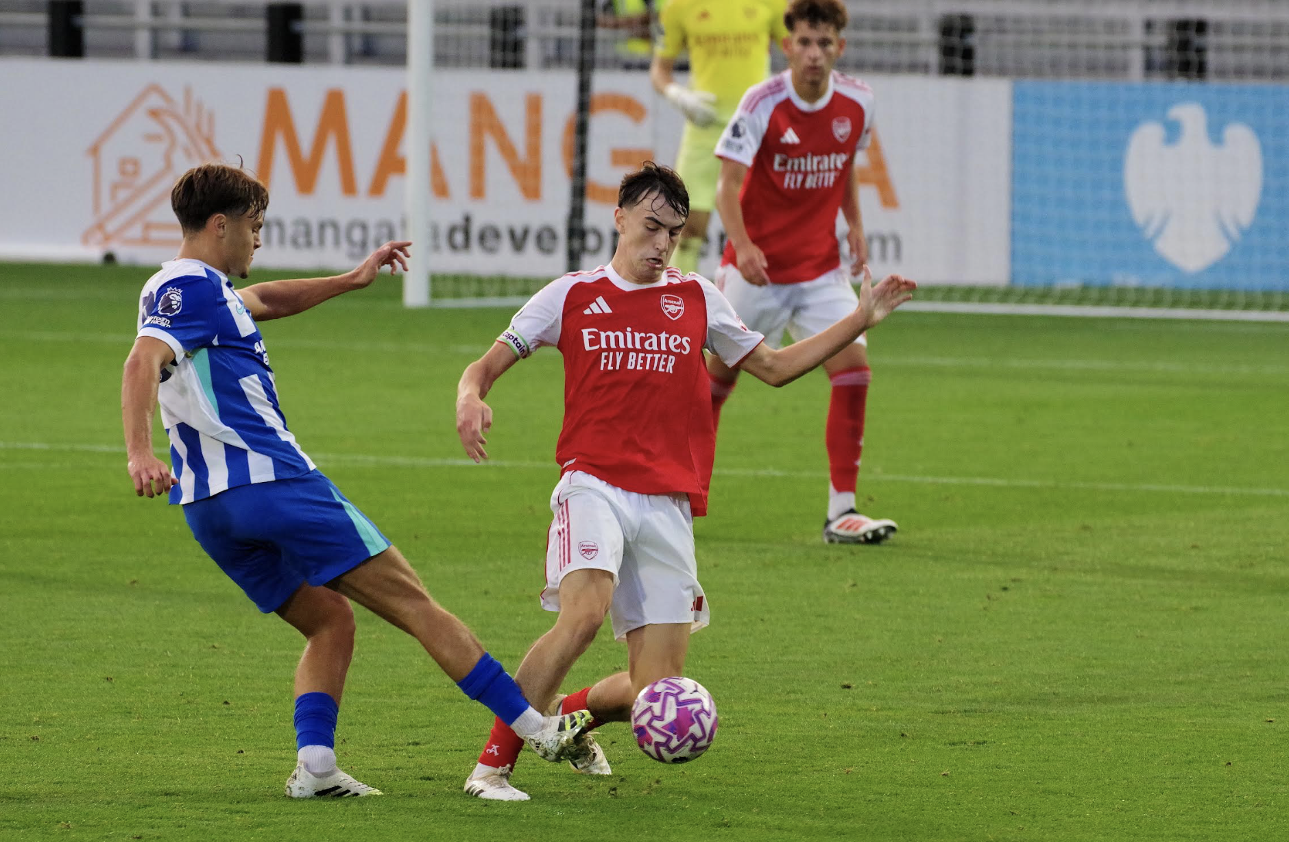 Arsenal Academy Gallery as Albert Stuivenberg visits Meadow Park to study talented Young Guns 