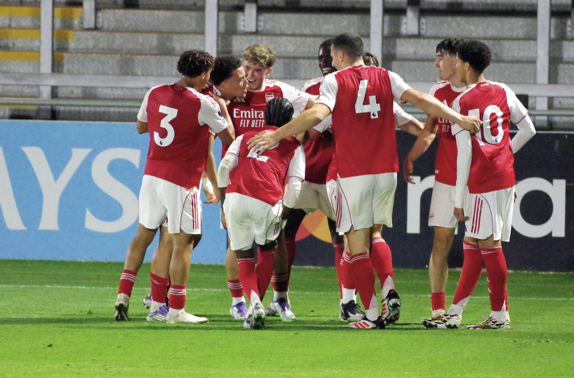 Arsenal Academy Gallery as Albert Stuivenberg visits Meadow Park to study talented Young Guns 