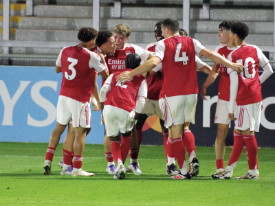 Arsenal Academy Gallery as Albert Stuivenberg visits Meadow Park to study talented Young Guns 