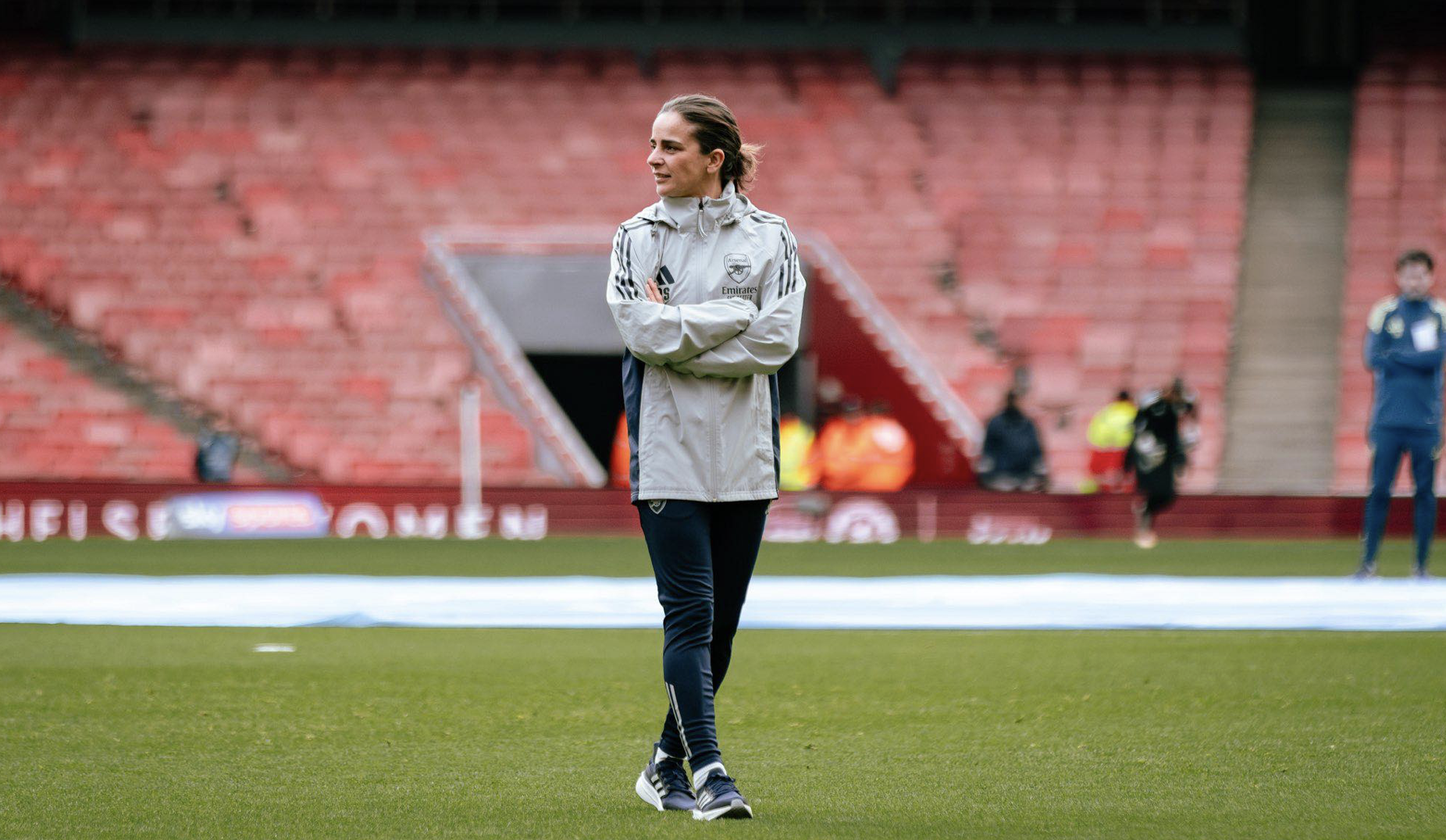 Renée Slegers reacts after Arsenal Women held at Emirates 