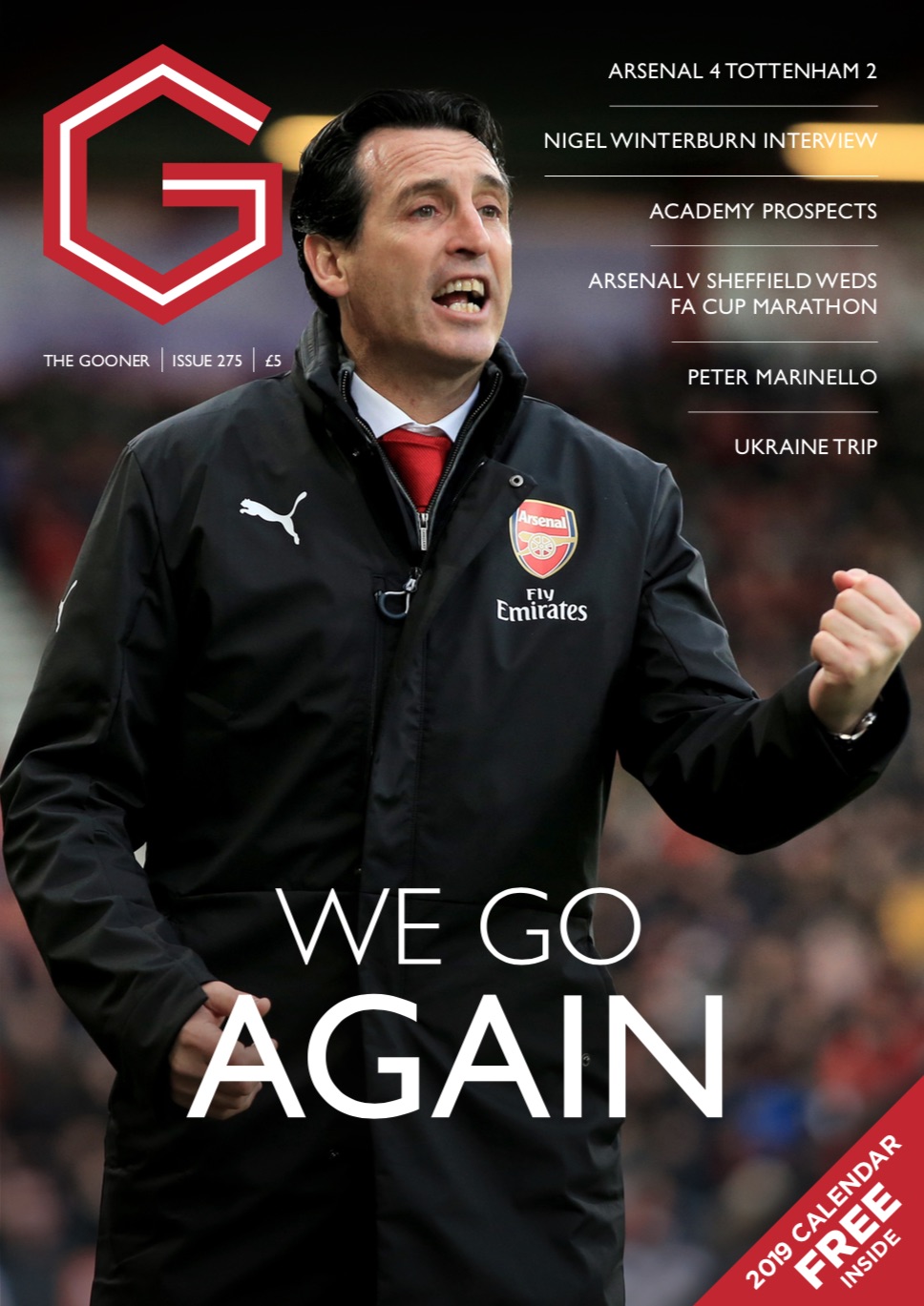 Gooner Issue 275 - Front Cover